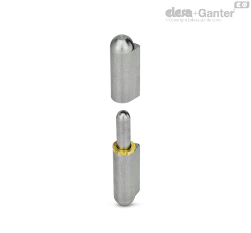 GN 128-ST Hinges With fixed steel pin | Elesa+Ganter